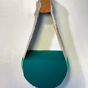 Suspended Painting (phthalo green) by Howard Schwartzberg 