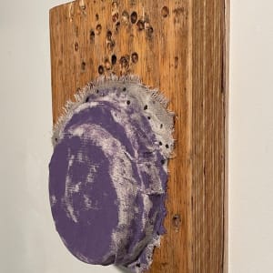 Bandage Painting (layered purple circle) 
