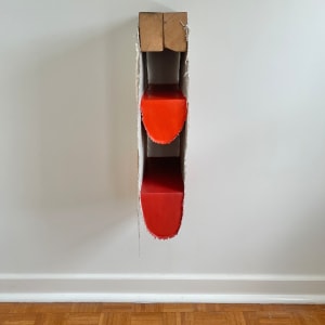 Suspended Painting (orange above red) by Howard Schwartzberg 