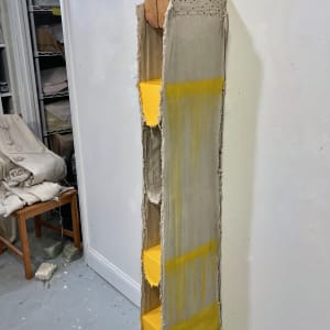 Suspended  Painting (three yellow minus yellow) by Howard Schwartzberg 
