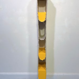 Suspended  Painting (three yellow minus yellow) by Howard Schwartzberg 