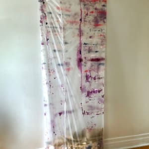 Transparent Negative Plastic Bag Painting (purple) by Howard Schwartzberg