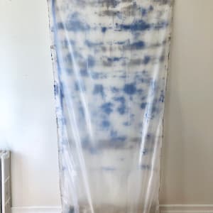 Transparent Negative Plastic Bag Painting (blue) by Howard Schwartzberg
