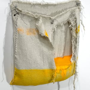 Pouch Painting (deep yellow one stripe) by Howard Schwartzberg 