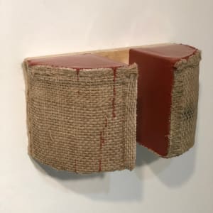 Cut Bag Painting (brown separated) by Howard Schwartzberg 