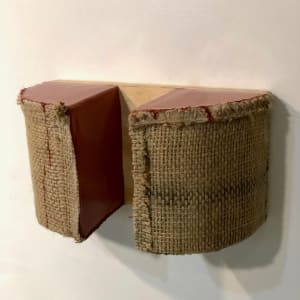 Cut Bag Painting (brown separated) by Howard Schwartzberg