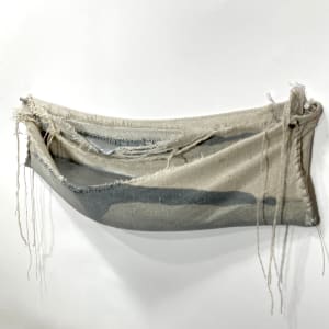 Pouch Painting (silver above silver) Horizontal by Howard Schwartzberg 