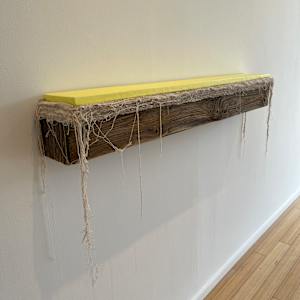 Bed Painting (lime yellow light) by Howard Schwartzberg 