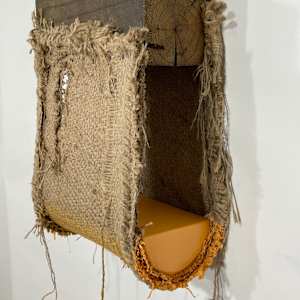 Suspended Painting (light orange) by Howard Schwartzberg 