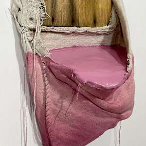 Incline Bag Painting (fuchsia) by Howard Schwartzberg 