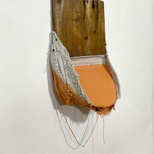 Incline Bag Painting (orange peach) by Howard Schwartzberg 