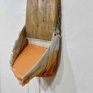 Incline Bag Painting (orange peach) by Howard Schwartzberg 