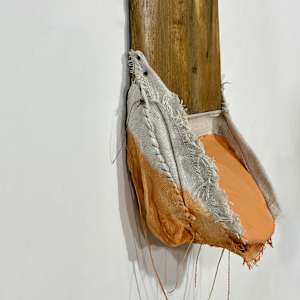 Incline Bag Painting (orange peach) by Howard Schwartzberg 