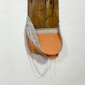 Incline Bag Painting (orange peach) by Howard Schwartzberg 