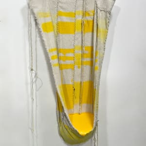 Pouch Painting (yellow with stripes) by Howard Schwartzberg 