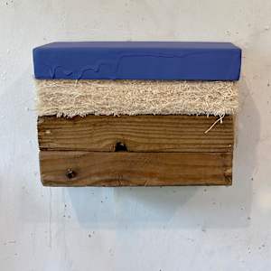 Bed Painting (blue purple) by Howard Schwartzberg 