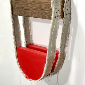 Suspended Painting (red separated) by Howard Schwartzberg 