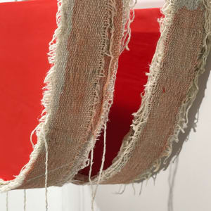 Suspended Painting (red separated) by Howard Schwartzberg 