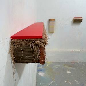 Bed Painting (red) by Howard Schwartzberg 