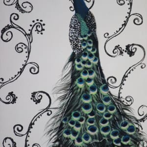Day 41 - Peacock by Lorelle Carr
