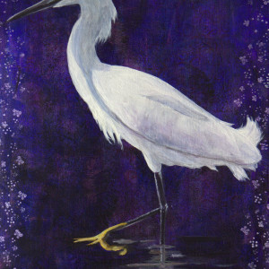 Day 87 - Snowy Egret by Lorelle Carr