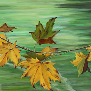 Leaves, Ripples and Reflections #5 by Lorelle Carr