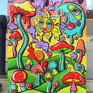 Saginaw Great Mural Project Utility Box by Alexis Bearinger 