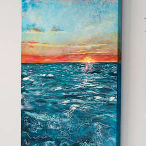 Sunset Triptych by Dacia Livingston Parker