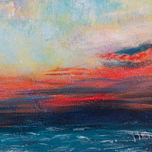 Sunset Triptych by Dacia Livingston Parker