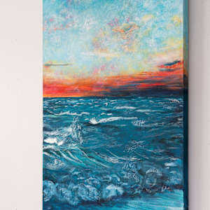 Sunset Triptych by Dacia Livingston Parker