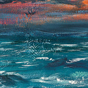 Sunset Triptych by Dacia Livingston Parker