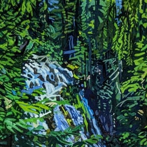 Lower Diamond Creek Falls by Anastasia Zielinski  Image: detail
