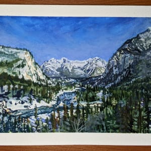 View from Fairmont Banff Springs by Anastasia Zielinski  Image: View from Fairmont Banff Springs with paper border