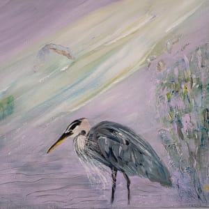 Scattering of Herons 3 by Gail Holland