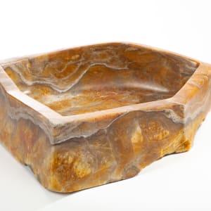 stone earth tone centerpiece by Robin Antar 