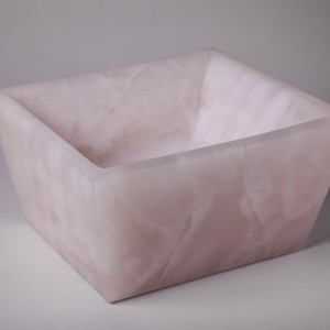 pink onyx bowl by Robin Antar 