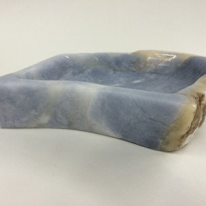 blue alabaster small bowl by Robin Antar 