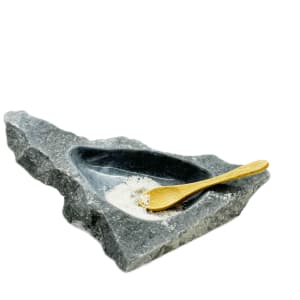 STONE CENTERPIECE / RARE GRAY YULE MARBLE by Robin Antar 