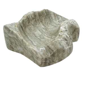 small alabaster candy dish or large salt cellar by Robin Antar 