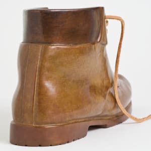BRONZE WORK BOOT WITH RIVETS by Robin Antar 
