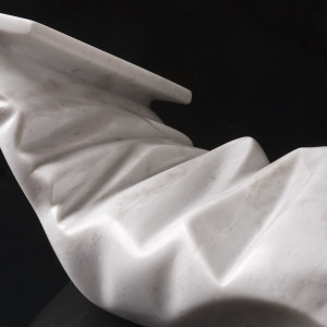 MARBLE SCULPTURE SHOWING THE POWER OF EXPRESSION by Robin Antar 