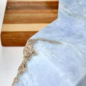 Working Things Out (Blue Alabaster Graphic Figure) by Robin Antar, Image 9.