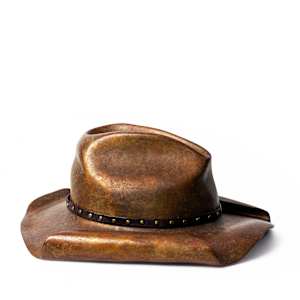BRONZE STETSON HAT 3/12 by Robin Antar 