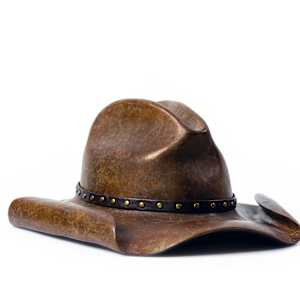 BRONZE STETSON HAT 3/12 by Robin Antar