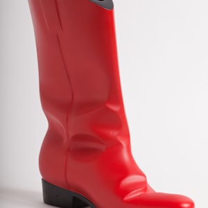 2red riding boot with serif- 24/200 by Robin Antar, Image 1.