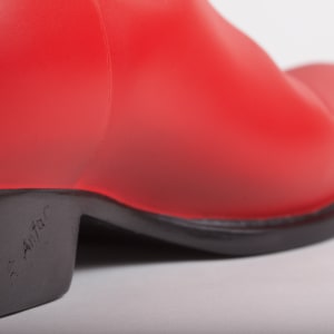 riding boot reproduction / red by Robin Antar 