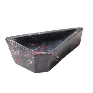 BLACK / RED MARBLE CENTERPIECE by Robin Antar 