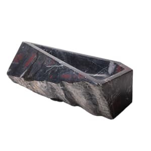 BLACK / RED MARBLE CENTERPIECE by Robin Antar