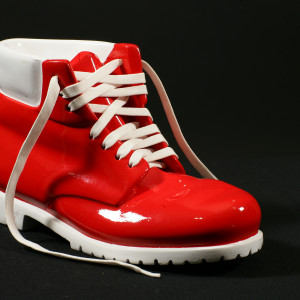 WORK BOOT / REPRODUCTION RED AND WHITE $880.00 WORK BOOT / REPRODUCTION / DARK GREEN AND WHITE by Robin Antar