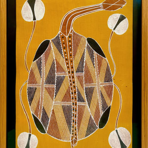 Womardu , Long Neck Turtle - Yolngy Tribe Art by Attb: Marika Family Artist